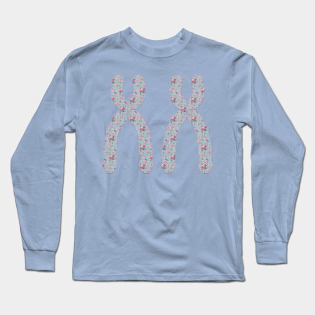 Two X Chromosomes Long Sleeve T-Shirt by midwifesmarket